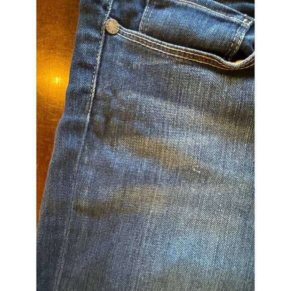 Paige Jeans Women 27 Blue Medium Wash Denim Ankle Faded Skyline Skinny - Picture 7 of 12